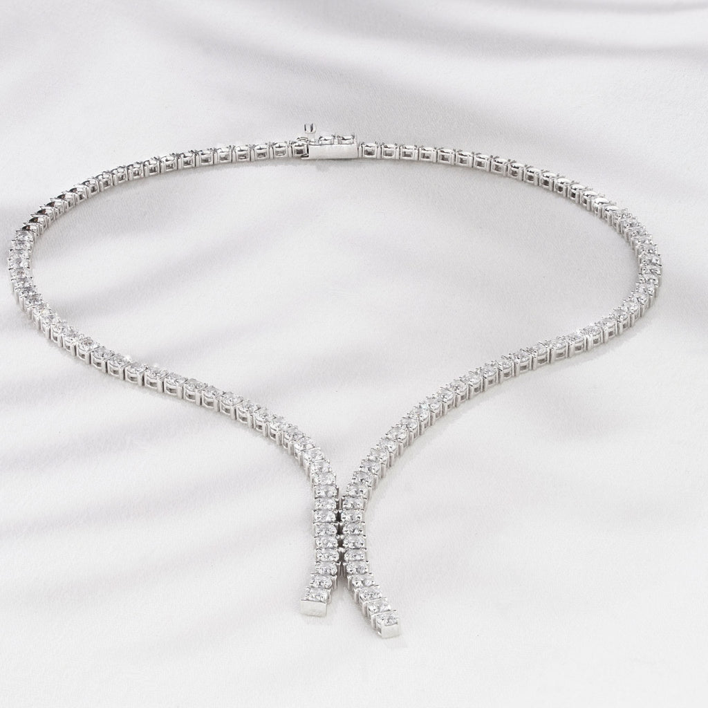 diamond tennis necklace