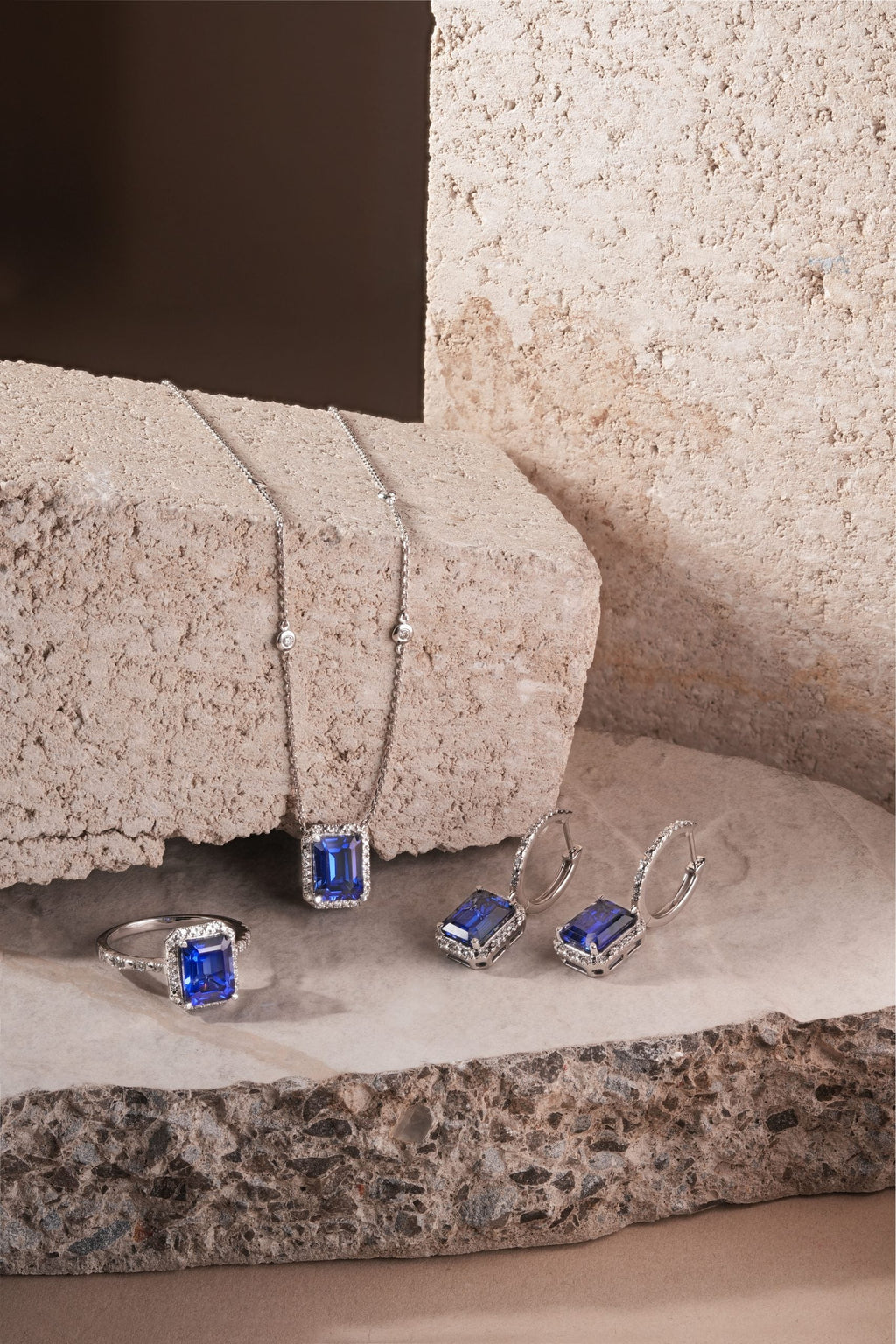 tanzanite jewellery set