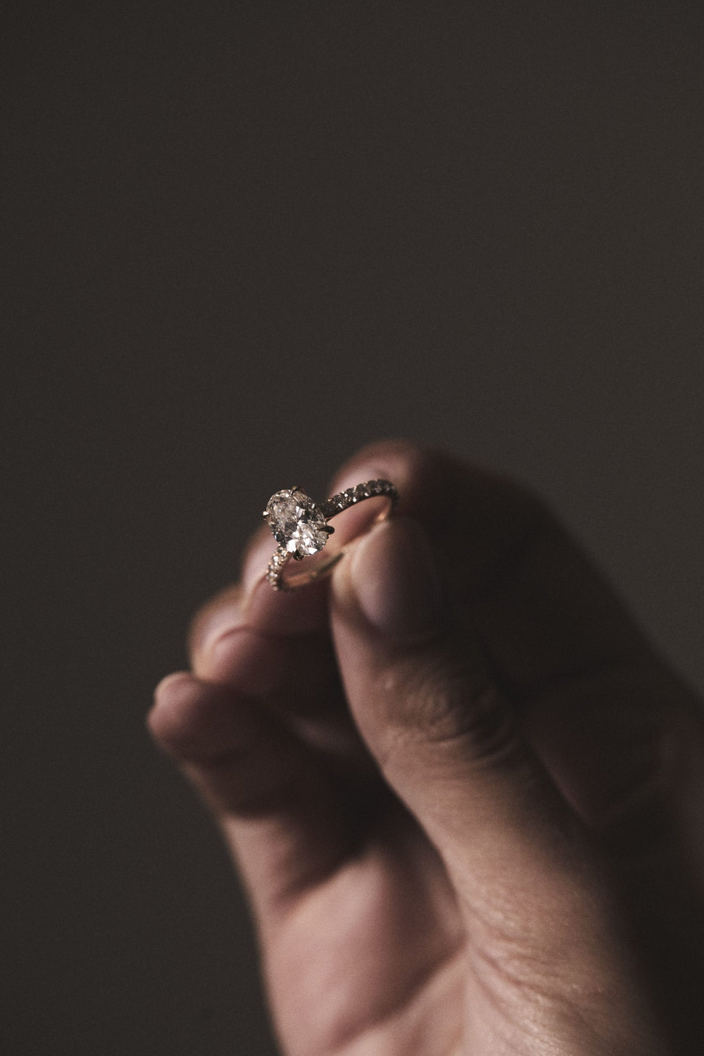 lab-grown diamond ring