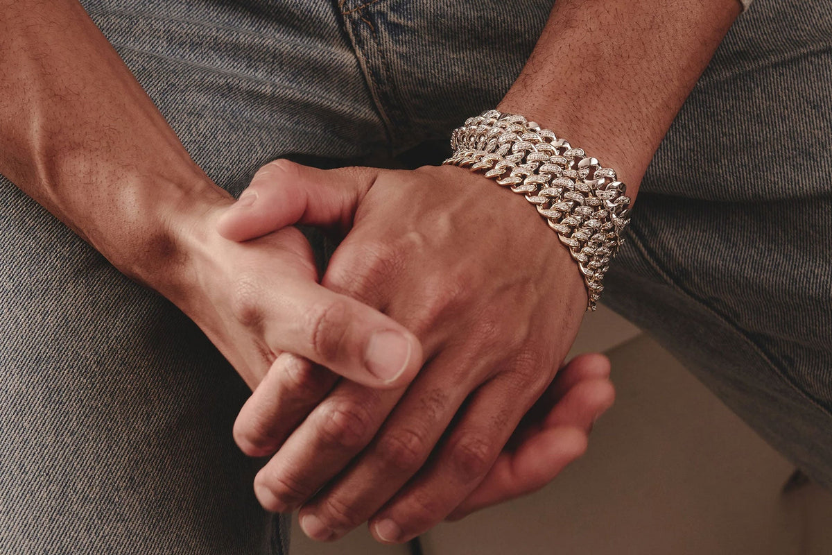 mean wearing layered bracelets