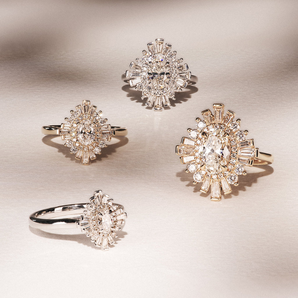 radiant cut diamond rings