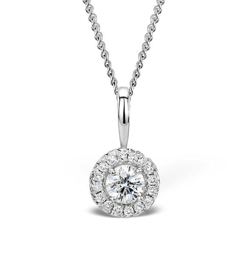 Diamond Halo Necklaces