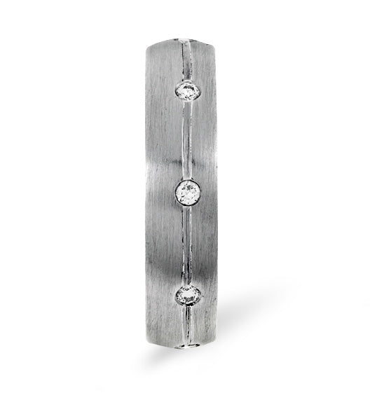 Mens 0.14ct H/Si Diamond Platinum Dress Ring