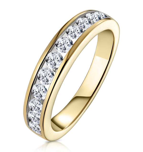 Rae Half Eternity Ring Lab Diamond 0.75CT in 9K Yellow Gold