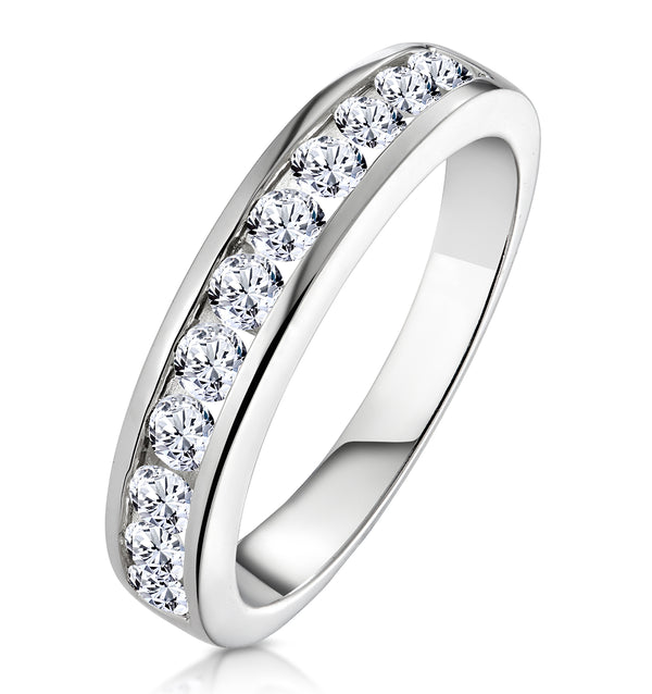 Rae Half Eternity Ring 0.75CT Lab Diamond 9K White Gold