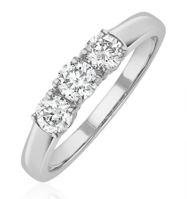 Chloe Platinum 3 Stone Diamond Ring 0.75CT G/VS