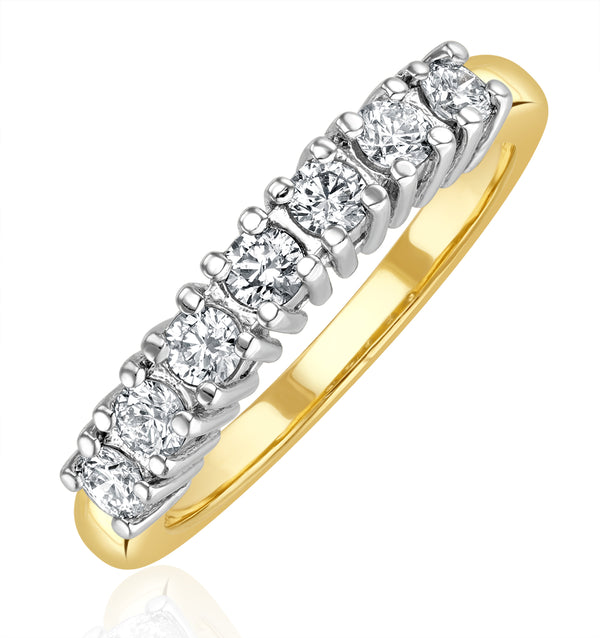 Chloe 18K Gold 7 Stone Diamond Eternity Ring 0.30CT H/SI