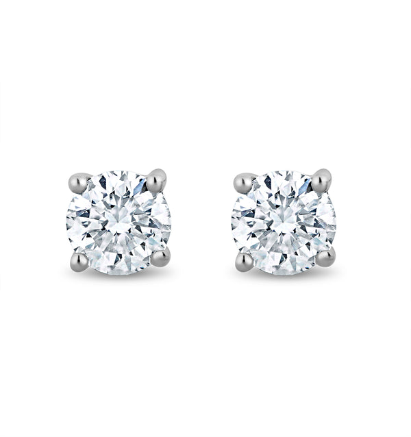 Lab Diamond Stud Earrings 0.15ct H/Si Quality in 925 Silver - 2.7mm
