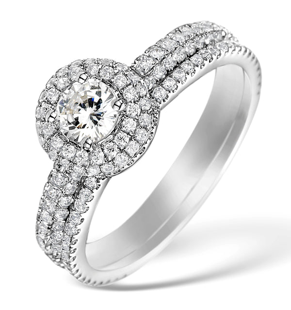 Matching Lab Diamond Engagement - Wedding Ring 1.50ct VS1 18K White Gold
