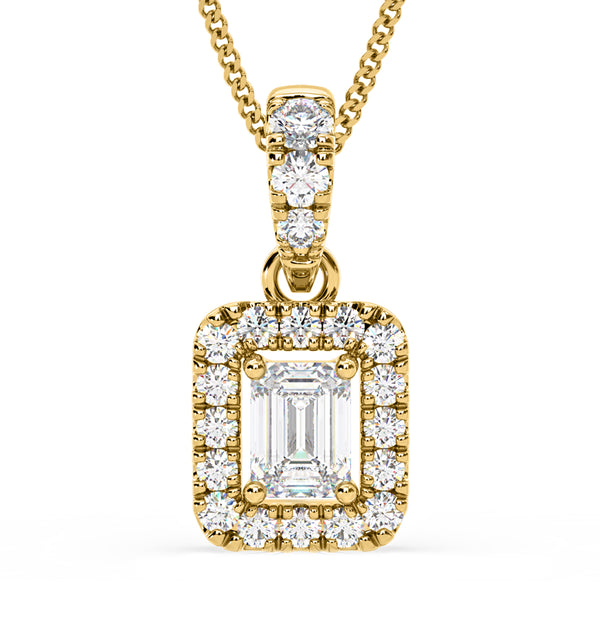 Annabelle Lab Diamond 0.70ct Pendant Necklace in 18K Yellow Gold F/VS1