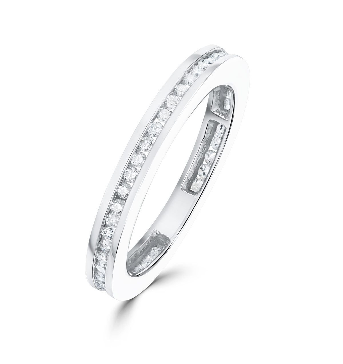 Eternity Ring 0.40CT Diamond 9K White Gold - SIZEM