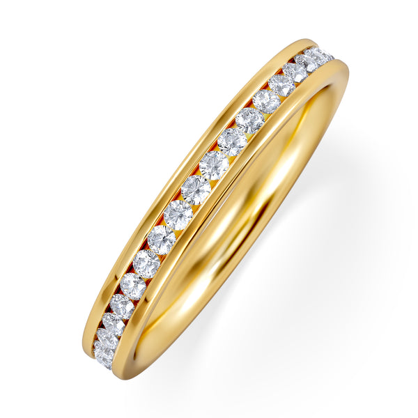 Diamond Eternity Ring Rae Channel Set 0.50ct H/Si in 18K Gold