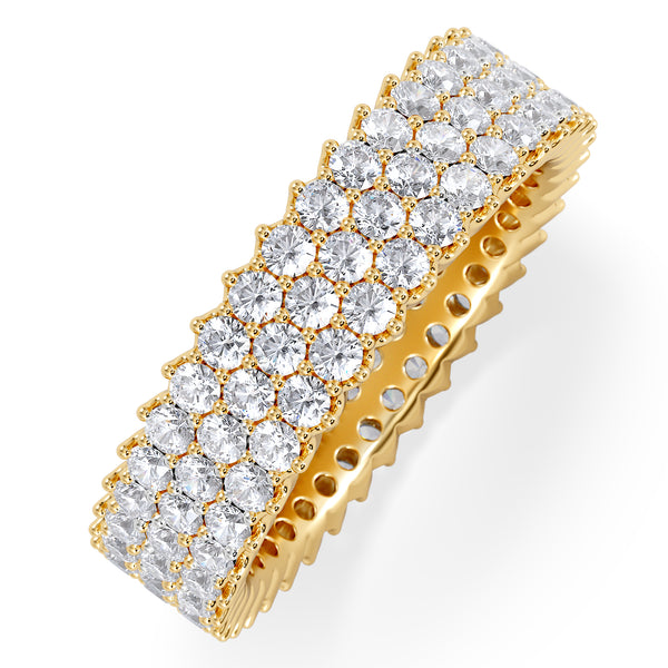 Jasmine Lab Diamond Pave Eternity Ring 2.00ct G/VS in 18K Gold