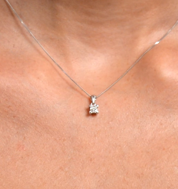 Olivia 18K White Gold Lab Diamond Pendant Necklace 0.50CT F/VS