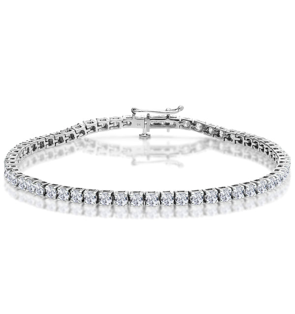 5ct Diamond Tennis Bracelet Claw Set in 9K White Gold