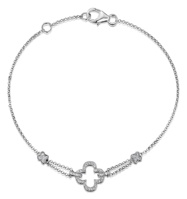 Stellato Collection Diamond Bracelet 0.15ct in 9K White Gold - I3656