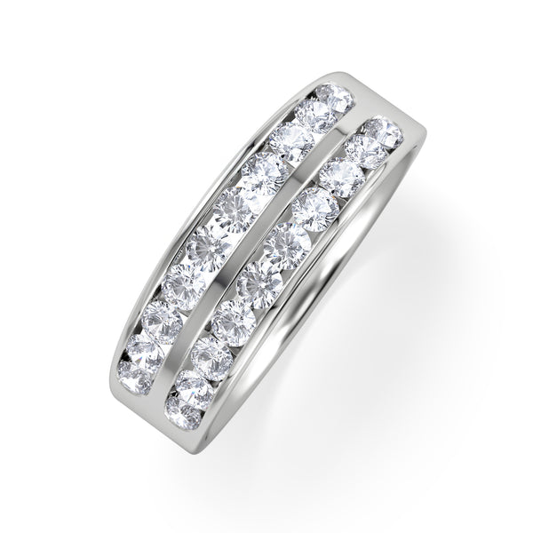 LUCY 18K White Gold Diamond ETERNITY RING 1.00CT G/VS