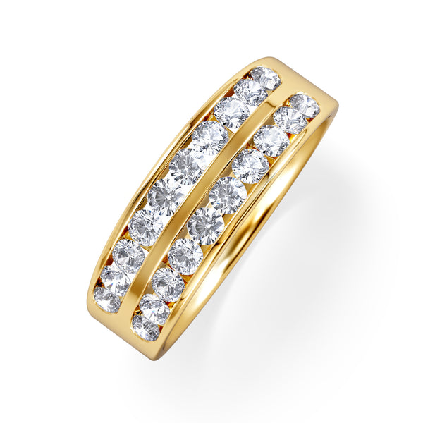 LUCY 18K Gold Diamond ETERNITY RING 1.00CT G/VS