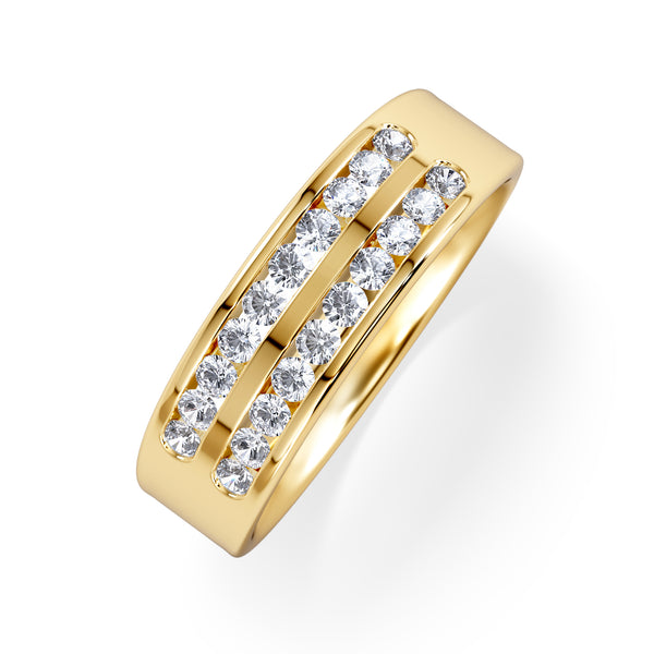 LUCY 18K Gold Diamond ETERNITY RING 0.50CT G/VS