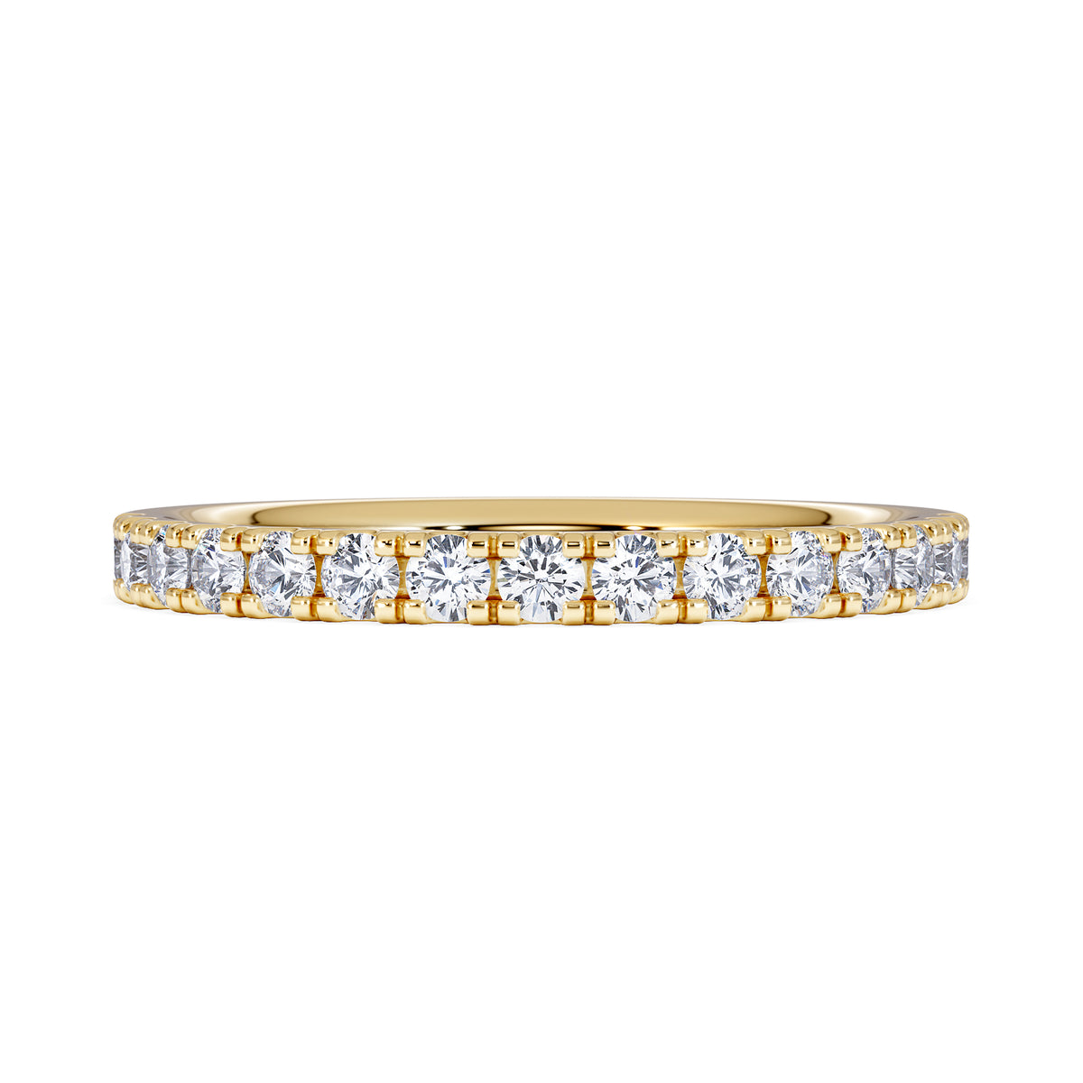 15 Stone Chloe 18K Gold Diamond Eternity Ring 0.50ct G/Vs