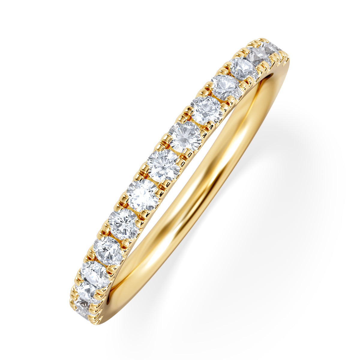 15 Stone Chloe 18K Gold Diamond Eternity Ring 0.50ct G/Vs