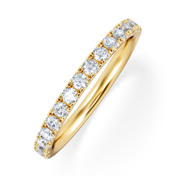 15 Stone Chloe 18K Gold Diamond Eternity Ring 0.50ct G/Vs