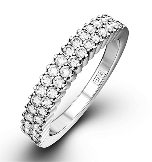 SOPHIE 18K White Gold Diamond ETERNITY RING 0.50CT H/SI