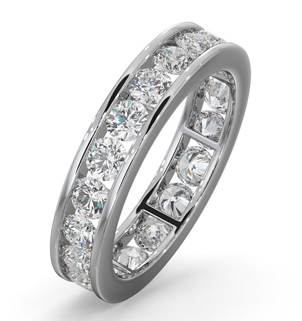 Mens 2ct G/Vs Diamond Platinum Full Band Ring