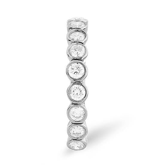 EMILY 18K White Gold Diamond ETERNITY RING 0.50CT H/SI