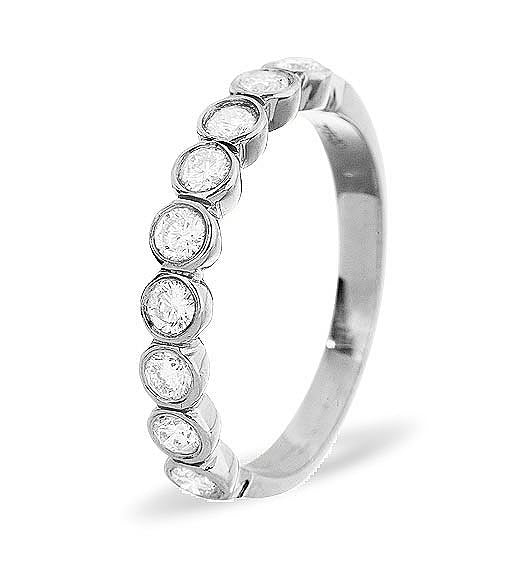 EMILY 18K White Gold Diamond ETERNITY RING 0.50CT H/SI