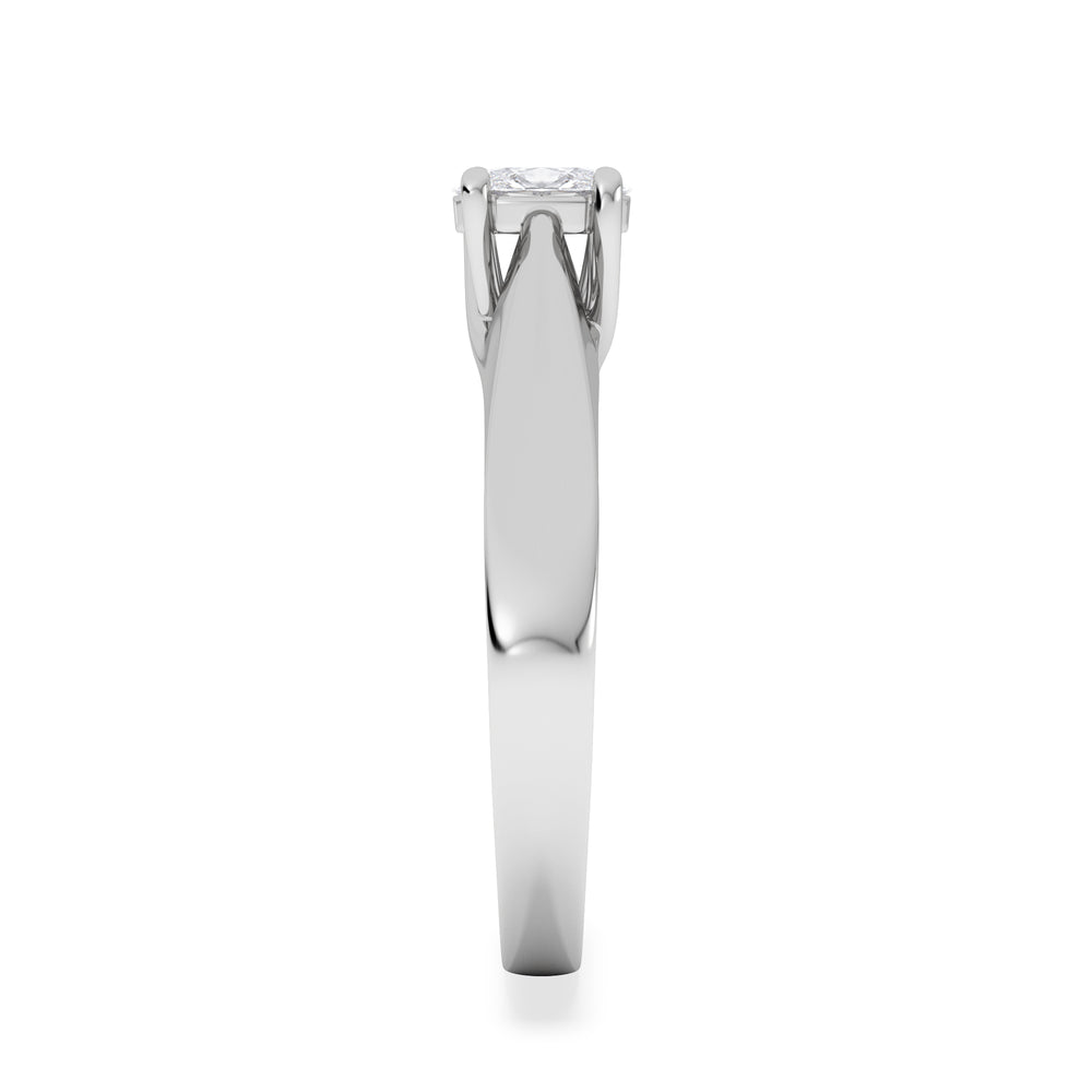 Naomi Oval Cut Lab Diamond Engagement Ring 0.33ct H/SI in 925 Silver