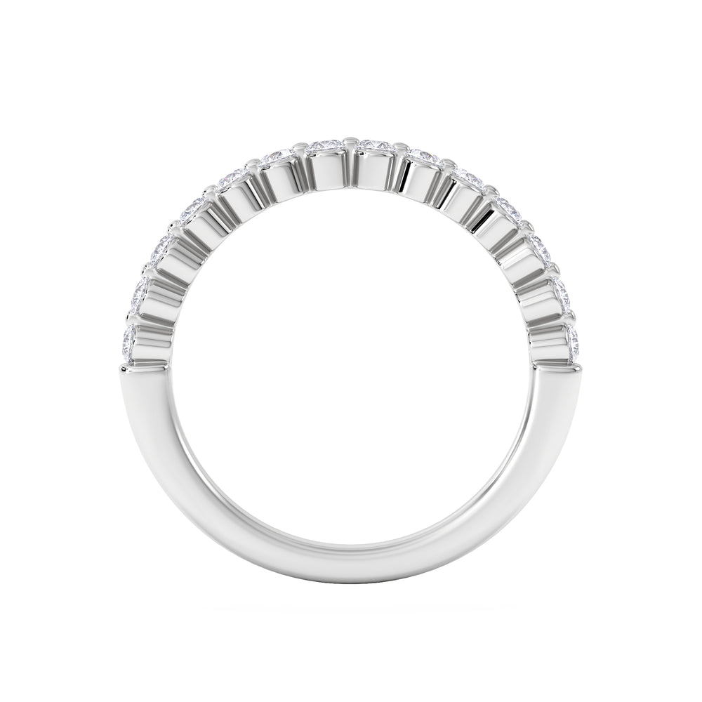 Solstice 0.35ct Lab Diamond Half Eternity Ring F/VS in 9k White Gold