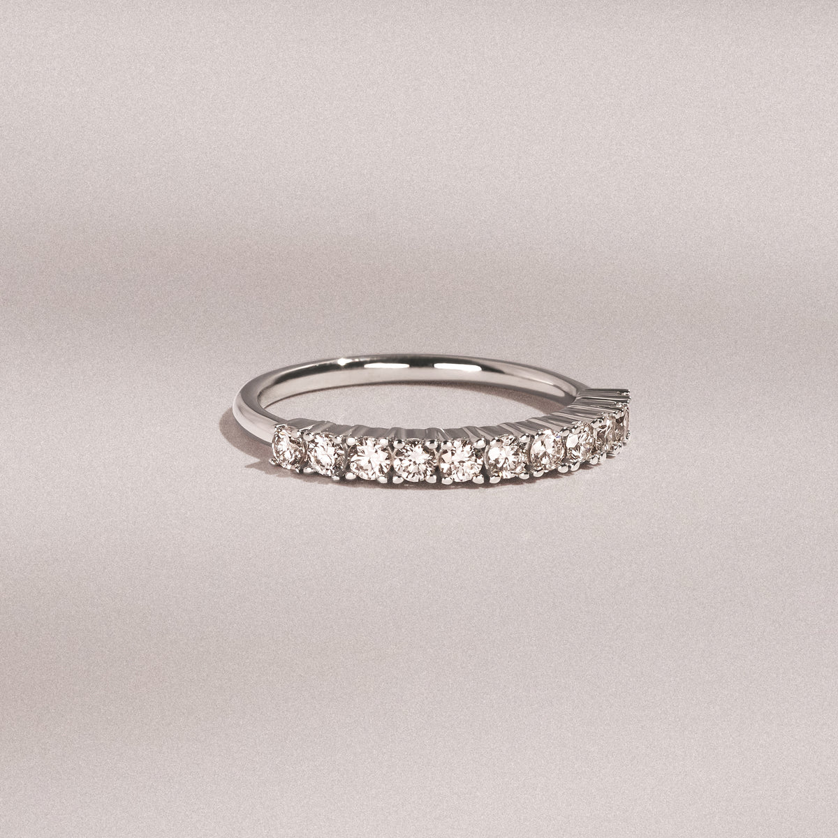 Twilight Lab Diamond Half Eternity Ring 0.50ct in 925 Silver