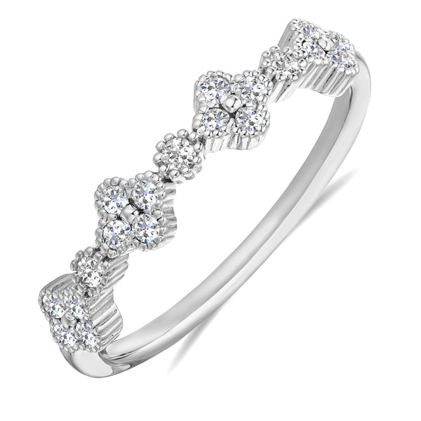 Alegria Lab Daimond Ring 0.27ct in 925 Silver