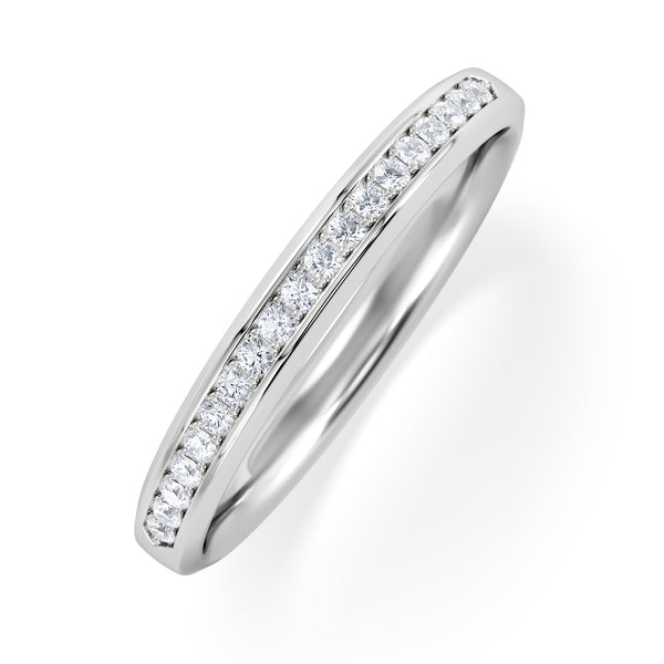 Lab Diamond Heritage Half Eternity Ring 0.15ct H/SI in 925 Silver