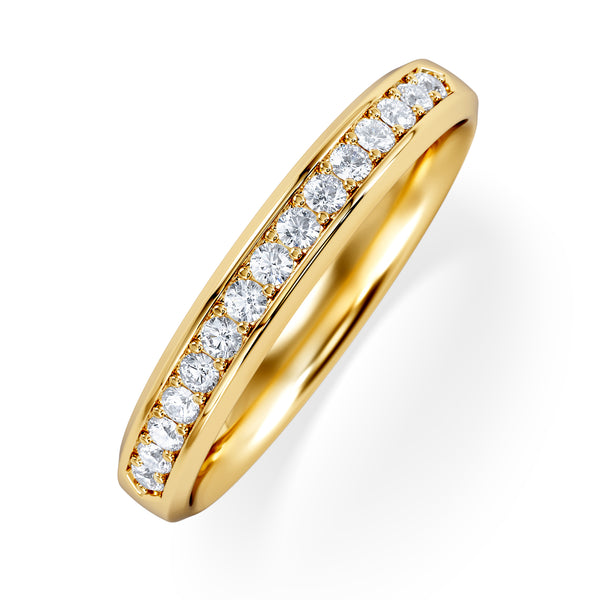 Lab Diamond Heritage Half Eternity Ring 0.30ct H/SI in 9K Gold