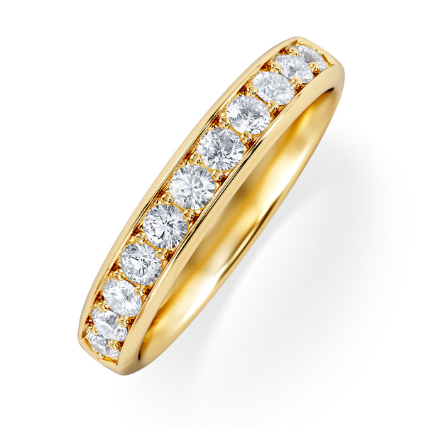 Lab Diamond Heritage Half Eternity Ring 0.50ct H/SI in 18K Gold Vermeil