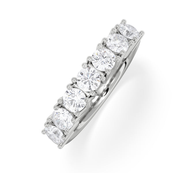 Chloe 7 Stone Lab Diamond Eternity Ring 1.00CT G/VS in 9K White Gold