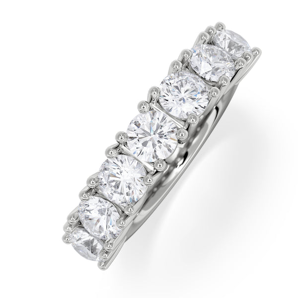 Chloe 7 Stone Lab Diamond Eternity Ring 2.00CT F/VS in 9K White Gold
