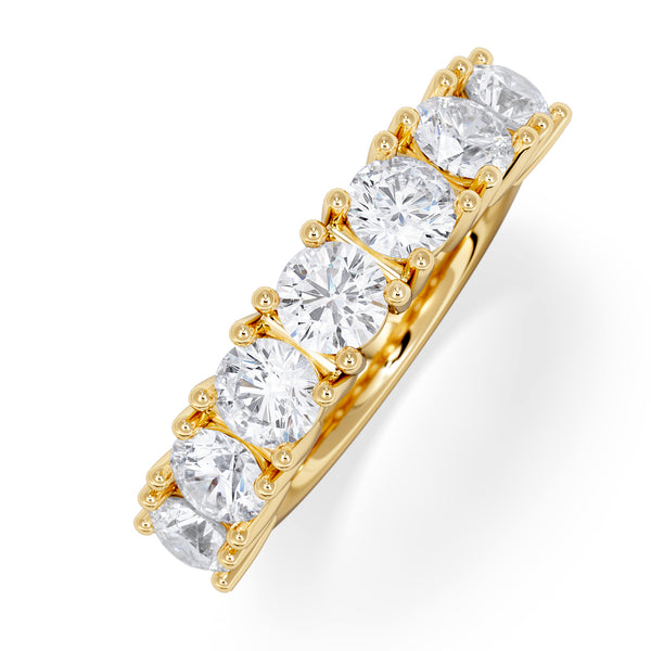 Chloe 7 Stone Lab Diamond Eternity Ring 2.00CT F/VS in 9K Gold