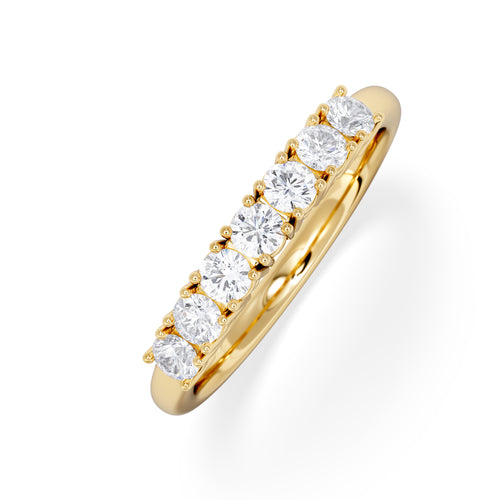 Chloe 18K Gold 7 Stone Diamond Eternity Ring 0.50CT PK