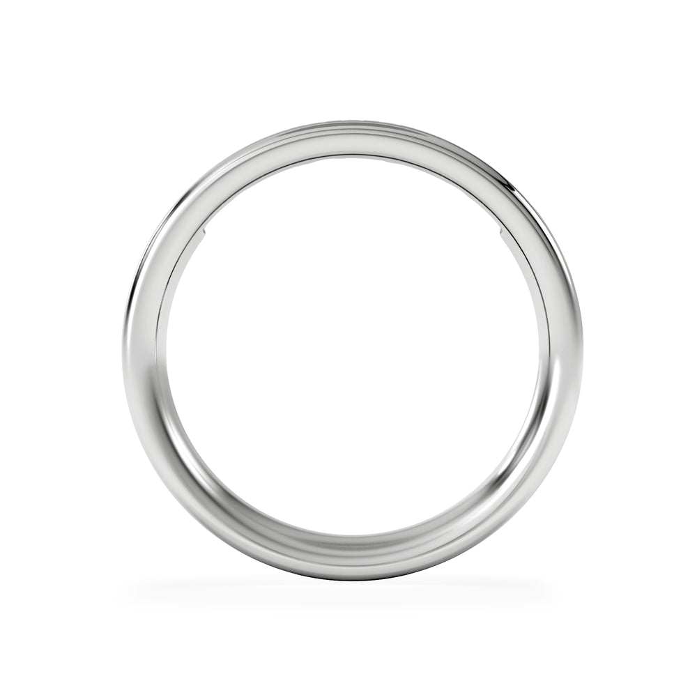 Eterna Lab Diamond Princess Cut Half Eternity Ring 0.30ct H/SI in 925 Silver