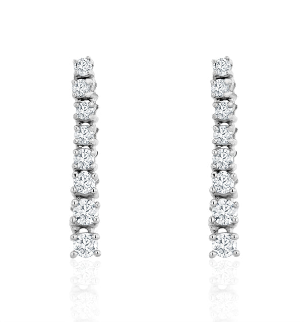 Drop Earrings Lab Diamond 0.30ct in 9k White Gold