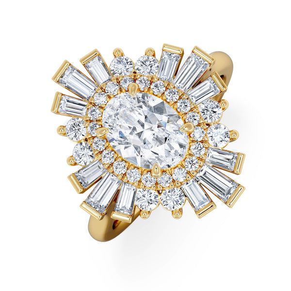 The Radiance Lab Diamond Ring 2.00ct H/SI SetI in 9K Gold