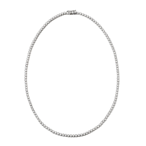 18KW Diamond Cluster Necklace 3.00ct H/Si