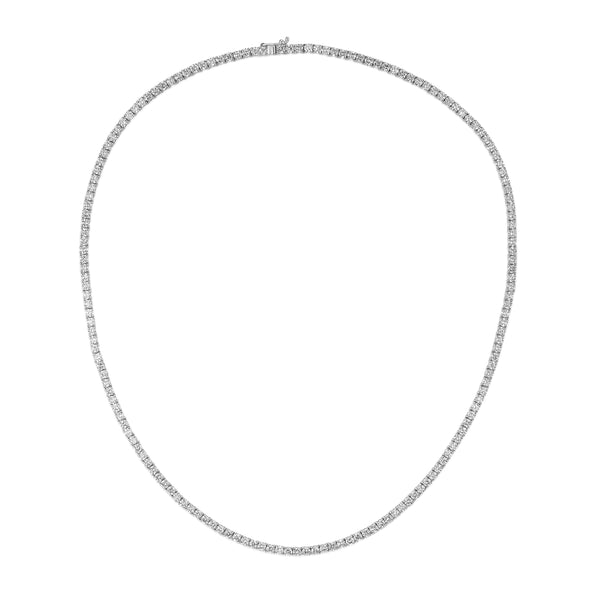 10.00ct Lab Diamond Tennis Necklace in 9K White Gold G/VS