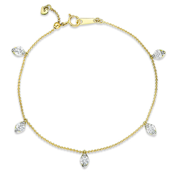 Vivara Lab Diamond Bracelet 1.00ct H/SI in 9K Yellow Gold