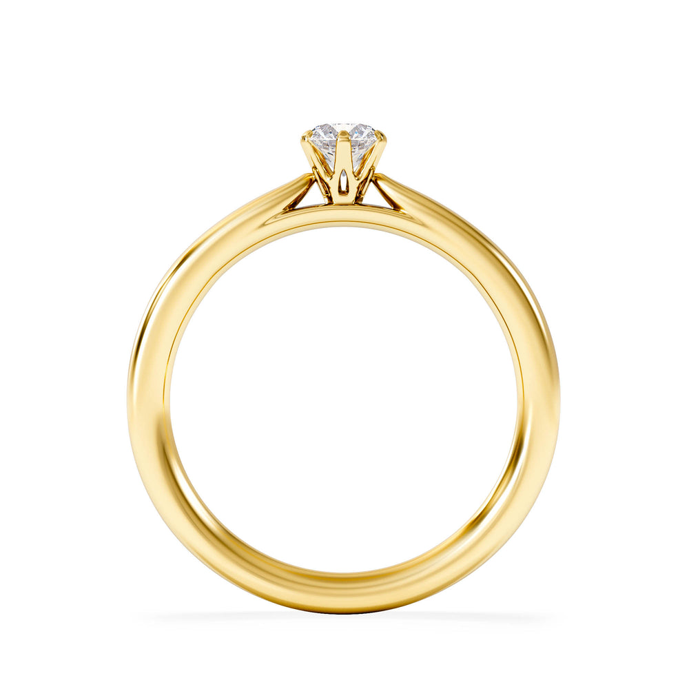 Low Set Chloe Lab Diamond Engagement Ring 0.25CT G/VS1 18K Gold