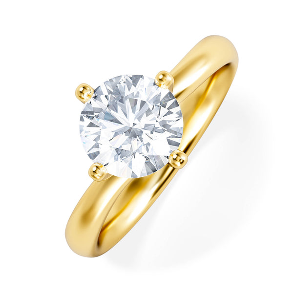 1.50ct Diamond Engagement Ring Lily Lab F/VS1 18K Gold IGI Certified