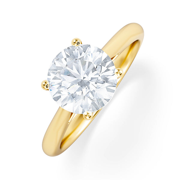 2 Carat Diamond Engagement Ring Elysia Lab F/VS1 IGI Certified 18K Gold